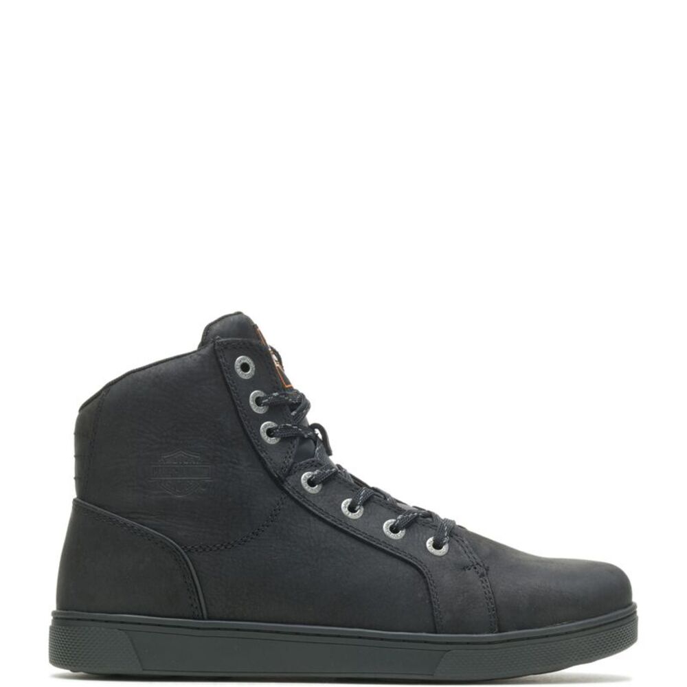 Harley-Davidson Mens Watkins 6" Black Shoes (NWT) - Picture 1 of 7